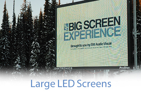 Rent large outdoor LED screens Big LED Screen Rentals