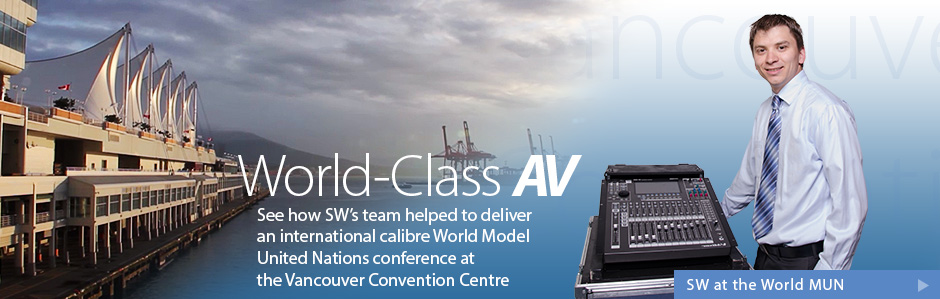 SW AV Graphic about World MUN Event